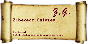 Zuberecz Galatea névjegykártya